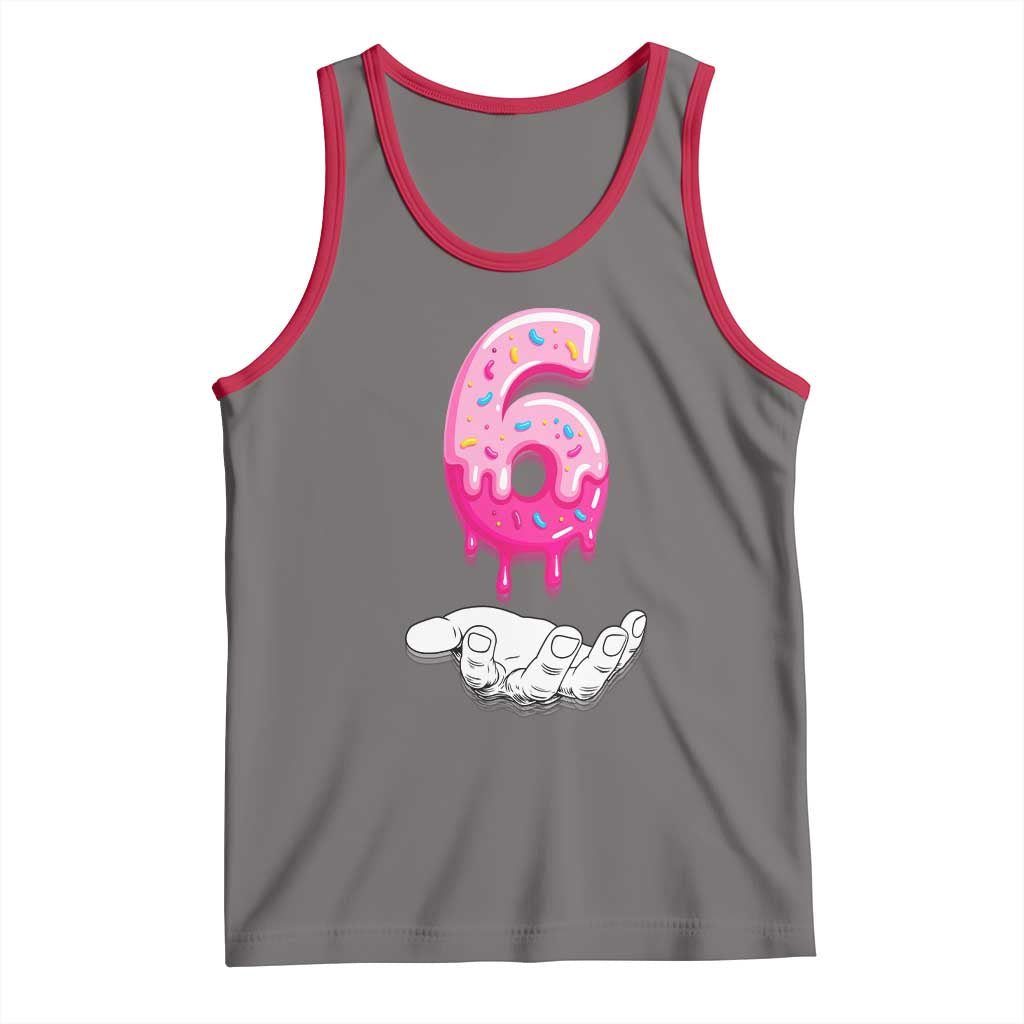 Funny 67 Six Seven Meme Couple Matching Tank Top Number 6 Baseball Ice Cream Drip TS10 Deep Heather Red Print Your Wear
