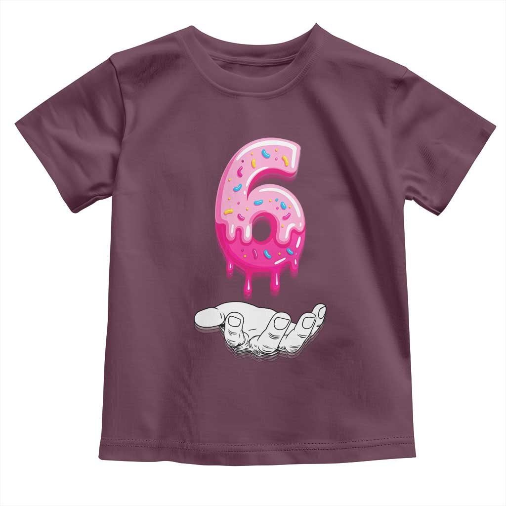 Funny 67 Six Seven Meme Couple Matching Toddler T Shirt Number 6 Baseball Ice Cream Drip TS10 Maroon Print Your Wear