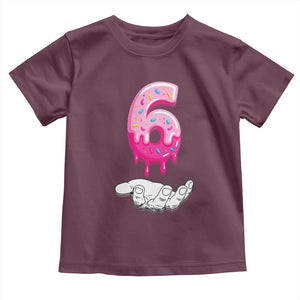 Funny 67 Six Seven Meme Couple Matching Toddler T Shirt Number 6 Baseball Ice Cream Drip TS10 Maroon Print Your Wear