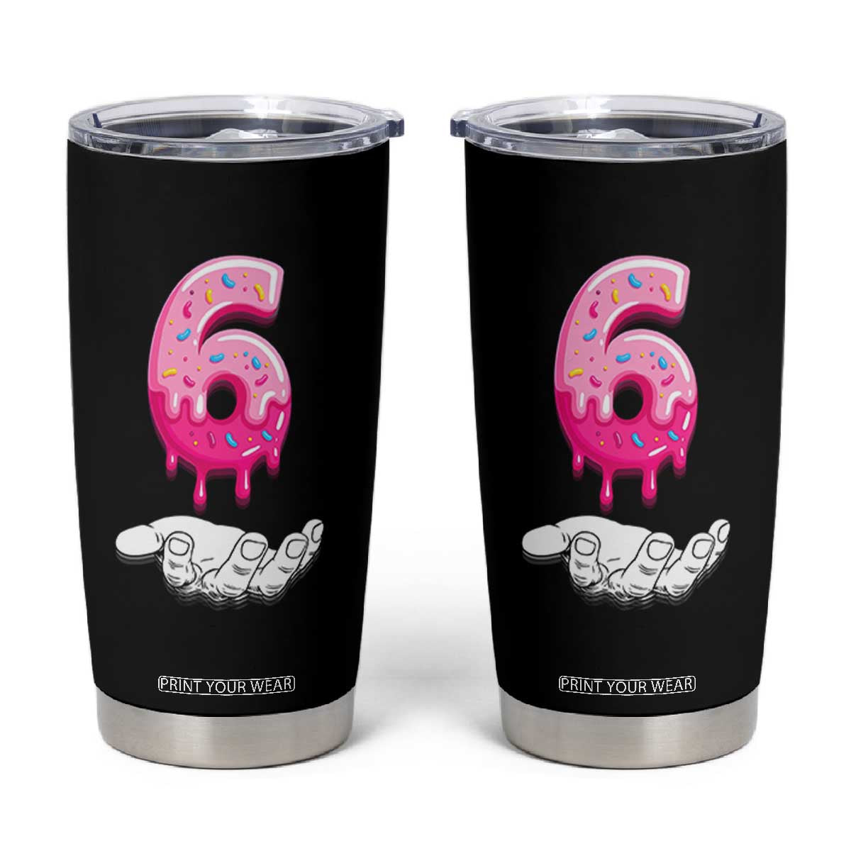 Funny 67 Six Seven Meme Couple Matching Tumbler Cup Number 6 Baseball Ice Cream Drip TS10 Black Print Your Wear