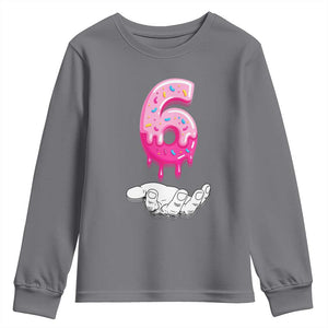 Funny 67 Six Seven Meme Couple Matching Youth Sweatshirt Number 6 Baseball Ice Cream Drip TS10 Charcoal Print Your Wear
