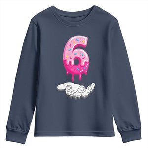Funny 67 Six Seven Meme Couple Matching Youth Sweatshirt Number 6 Baseball Ice Cream Drip TS10 Navy Print Your Wear