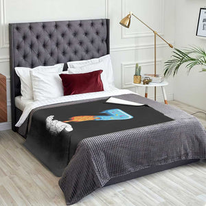 Funny 67 Six Seven Meme Couple Matching Throw Blanket Number 7 Baseball Ice Cream Drip TS10 Print Your Wear