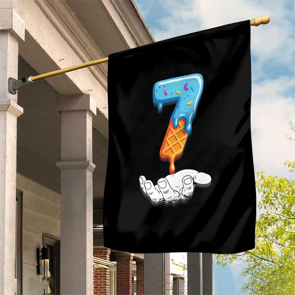Funny 67 Six Seven Meme Couple Matching Garden Flag Number 7 Baseball Ice Cream Drip TS10 Print Your Wear
