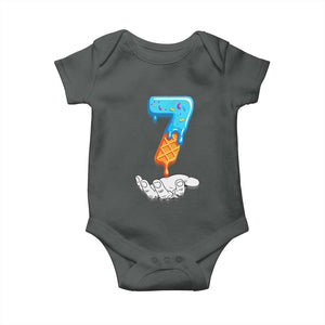Funny 67 Six Seven Meme Couple Matching Baby Onesie Number 7 Baseball Ice Cream Drip TS10 Dark Heather Print Your Wear
