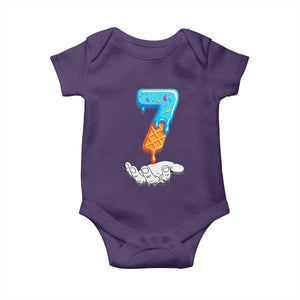 Funny 67 Six Seven Meme Couple Matching Baby Onesie Number 7 Baseball Ice Cream Drip TS10 Purple Print Your Wear