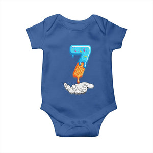 Funny 67 Six Seven Meme Couple Matching Baby Onesie Number 7 Baseball Ice Cream Drip TS10 Royal Blue Print Your Wear
