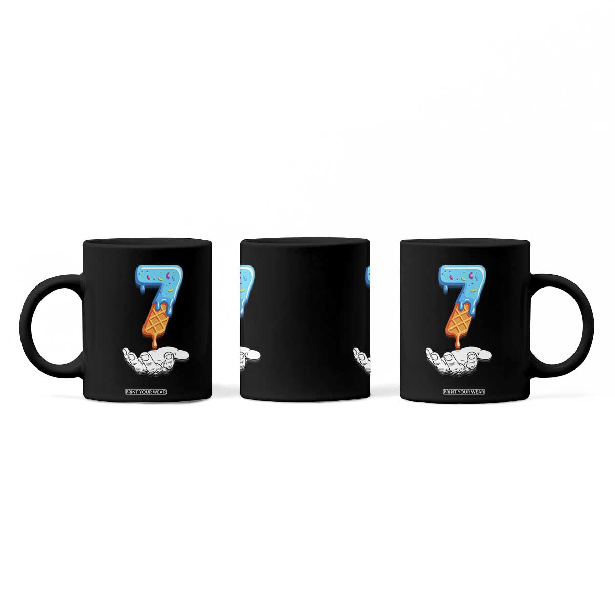 Funny 67 Six Seven Meme Couple Matching Coffee Mug Number 7 Baseball Ice Cream Drip TS10 Print Your Wear
