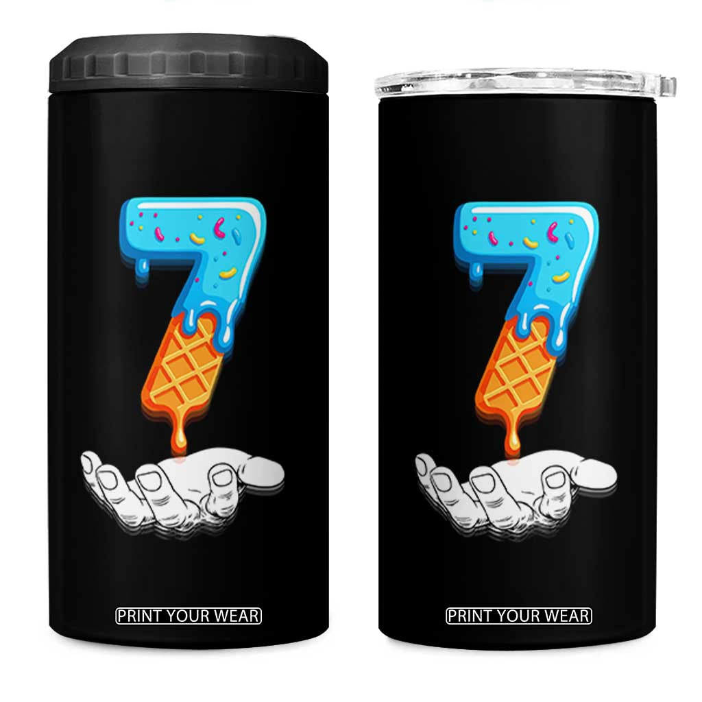 Funny 67 Six Seven Meme Couple Matching 4 in 1 Can Cooler Tumbler Number 7 Baseball Ice Cream Drip TS10 One Size: 16 oz Black Print Your Wear