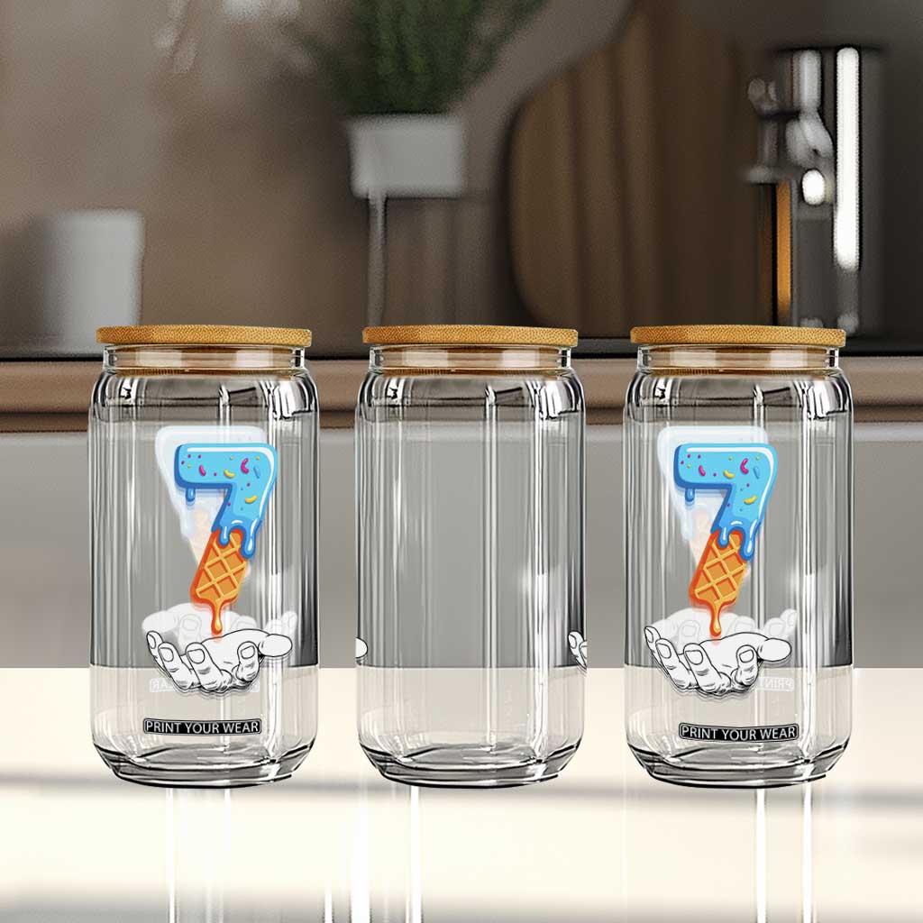 Funny 67 Six Seven Meme Couple Matching Glass Can Number 7 Baseball Ice Cream Drip TS10 Print Your Wear
