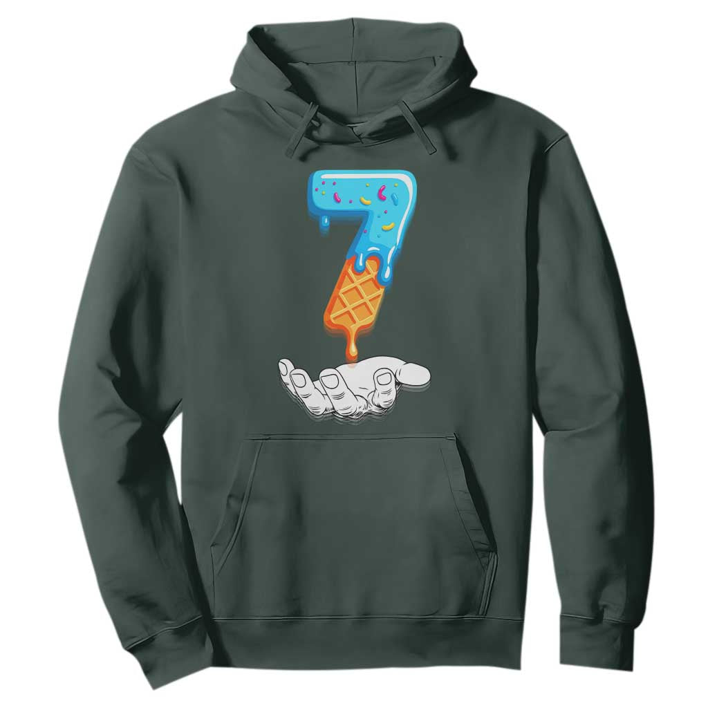 Funny 67 Six Seven Meme Couple Matching Hoodie Number 7 Baseball Ice Cream Drip TS10 Dark Forest Green Print Your Wear