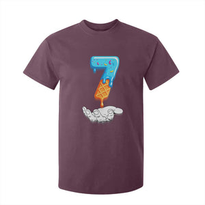 Funny 67 Six Seven Meme Couple Matching T Shirt For Kid Number 7 Baseball Ice Cream Drip TS10 Maroon Print Your Wear
