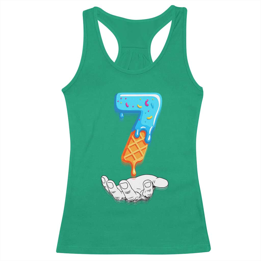 Funny 67 Six Seven Meme Couple Matching Racerback Tank Top Number 7 Baseball Ice Cream Drip TS10 Irish Green Print Your Wear