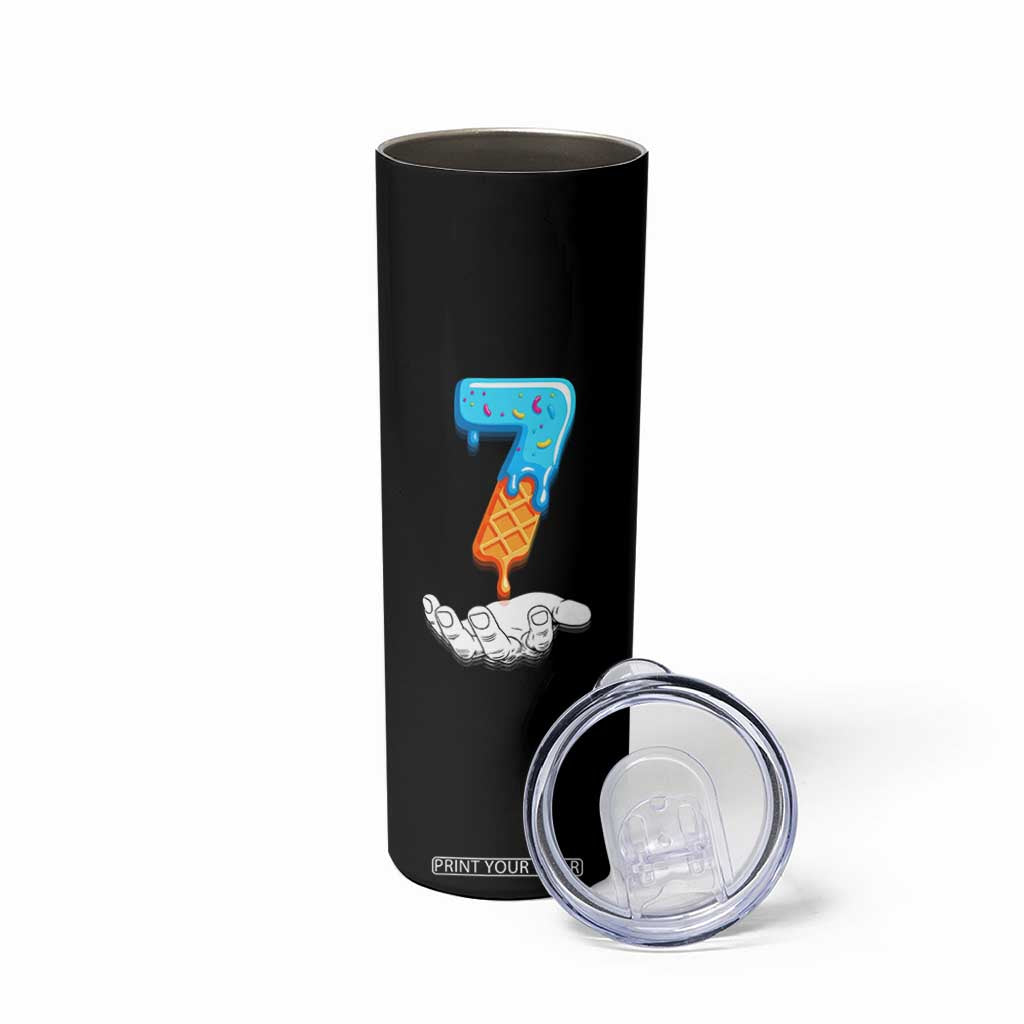 Funny 67 Six Seven Meme Couple Matching Skinny Tumbler Number 7 Baseball Ice Cream Drip TS10 Print Your Wear