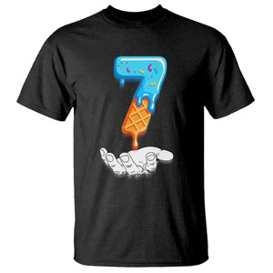 Funny 67 Six Seven Meme Couple Matching T Shirt Number 7 Baseball Ice Cream Drip TS10 Black Print Your Wear