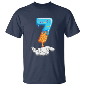 Funny 67 Six Seven Meme Couple Matching T Shirt Number 7 Baseball Ice Cream Drip TS10 Navy Print Your Wear