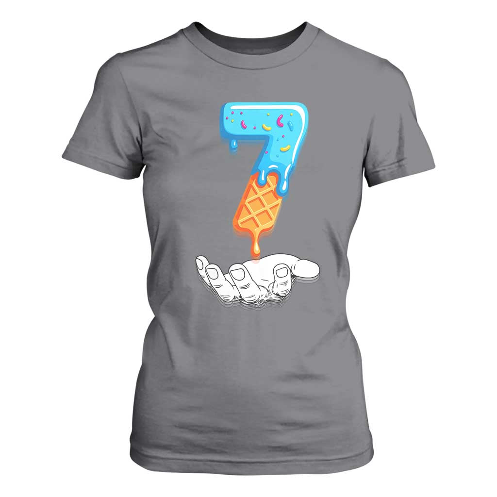 Funny 67 Six Seven Meme Couple Matching T Shirt For Women Number 7 Baseball Ice Cream Drip TS10 Charcoal Print Your Wear