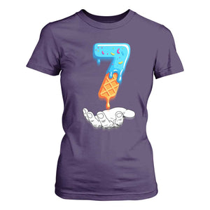 Funny 67 Six Seven Meme Couple Matching T Shirt For Women Number 7 Baseball Ice Cream Drip TS10 Purple Print Your Wear