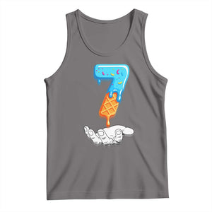 Funny 67 Six Seven Meme Couple Matching Tank Top Number 7 Baseball Ice Cream Drip TS10 Deep Heather Print Your Wear