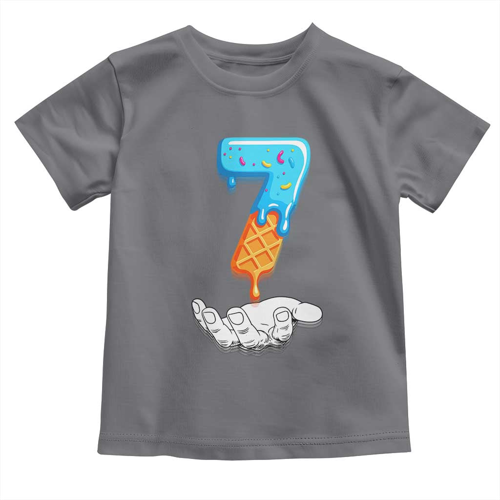 Funny 67 Six Seven Meme Couple Matching Toddler T Shirt Number 7 Baseball Ice Cream Drip TS10 Charcoal Print Your Wear