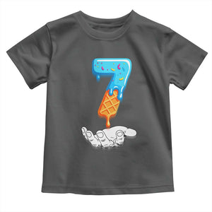 Funny 67 Six Seven Meme Couple Matching Toddler T Shirt Number 7 Baseball Ice Cream Drip TS10 Dark Heather Print Your Wear