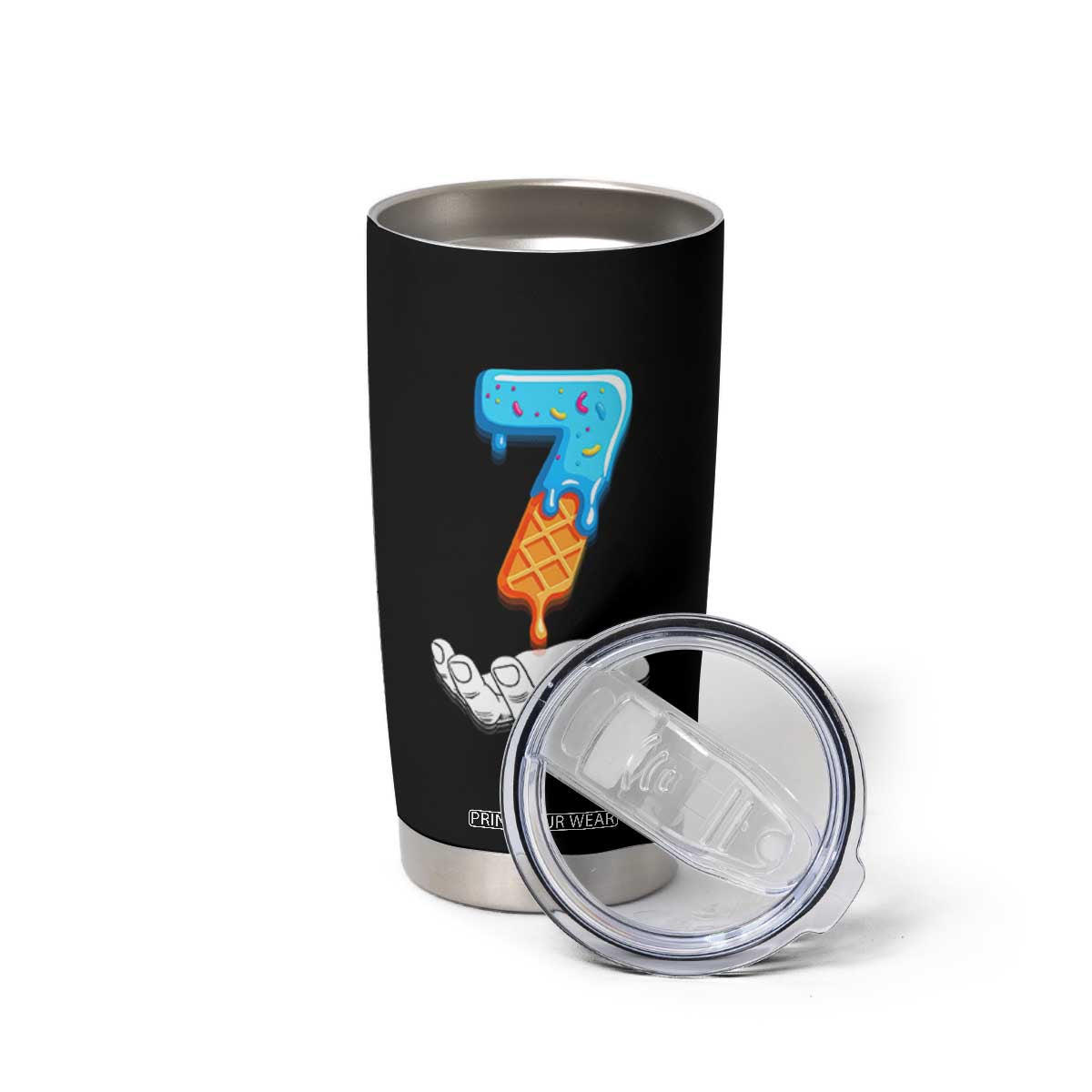 Funny 67 Six Seven Meme Couple Matching Tumbler Cup Number 7 Baseball Ice Cream Drip TS10 Print Your Wear