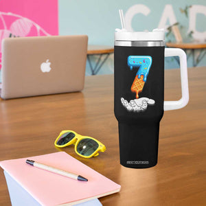 Funny 67 Six Seven Meme Couple Matching Tumbler With Handle Number 7 Baseball Ice Cream Drip TS10 Print Your Wear