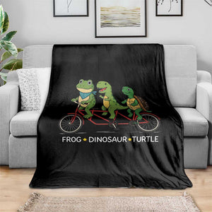 Subtle FDT Throw Blanket Frog Dinosaur Turtle Political Satire TS10 Print Your Wear
