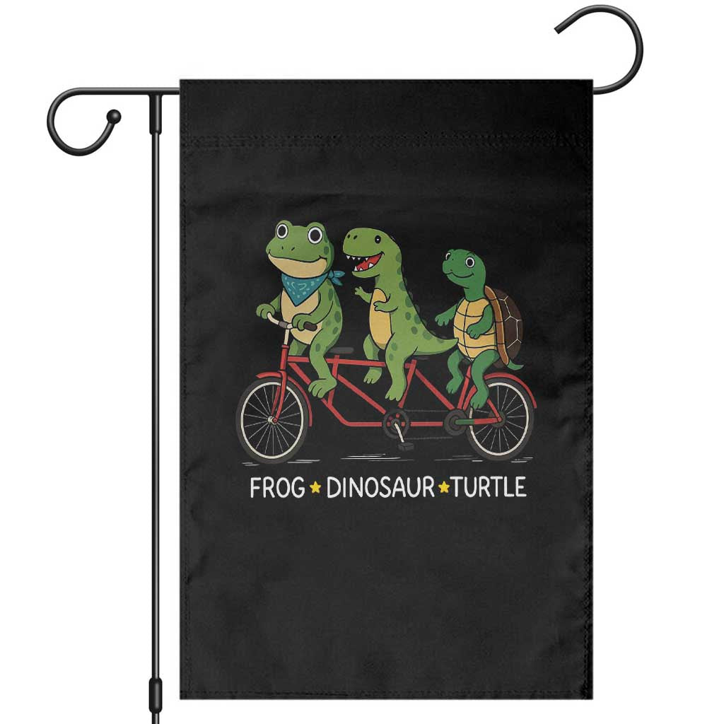 Subtle FDT Garden Flag Frog Dinosaur Turtle Political Satire TS10 Black Print Your Wear