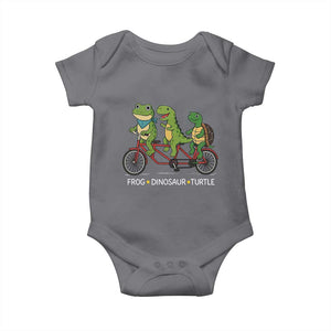 Subtle FDT Baby Onesie Frog Dinosaur Turtle Political Satire TS10 Charcoal Print Your Wear