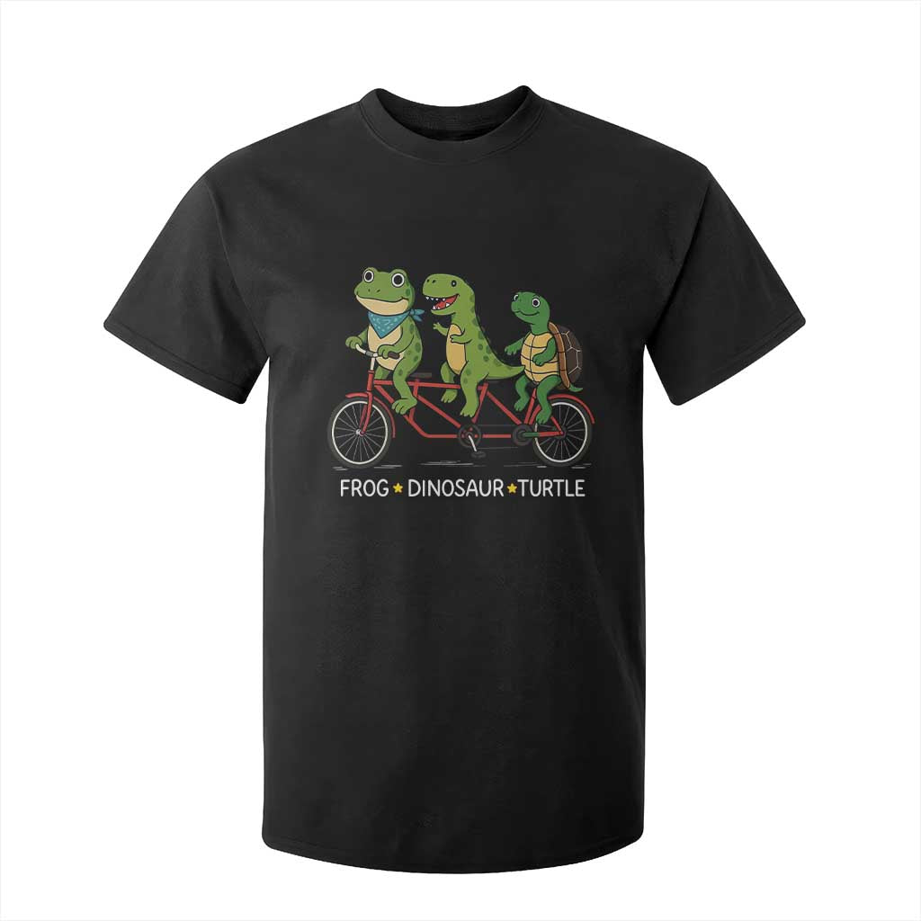 Subtle FDT T Shirt For Kid Frog Dinosaur Turtle Political Satire TS10 Black Print Your Wear
