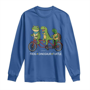 Subtle FDT Long Sleeve Shirt Frog Dinosaur Turtle Political Satire - Print Your Wear