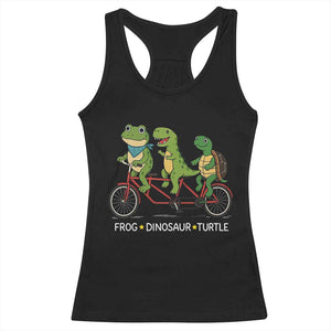 Subtle FDT Racerback Tank Top Frog Dinosaur Turtle Political Satire - Print Your Wear