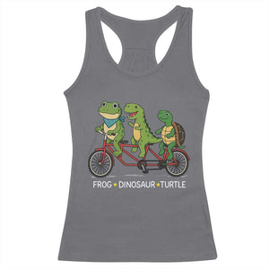 Subtle FDT Racerback Tank Top Frog Dinosaur Turtle Political Satire - Print Your Wear