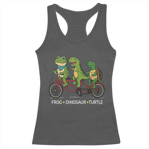Subtle FDT Racerback Tank Top Frog Dinosaur Turtle Political Satire - Print Your Wear