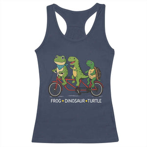 Subtle FDT Racerback Tank Top Frog Dinosaur Turtle Political Satire - Print Your Wear