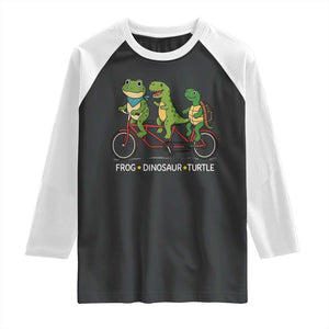 Subtle FDT Raglan Shirt Frog Dinosaur Turtle Political Satire - Print Your Wear