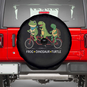 Subtle FDT Spare Tire Cover Frog Dinosaur Turtle Political Satire TS10 Black Print Your Wear
