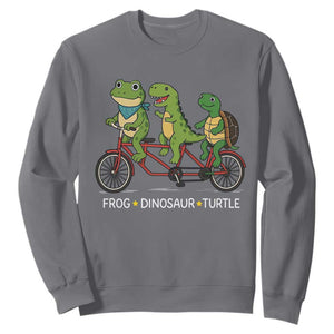 Subtle FDT Sweatshirt Frog Dinosaur Turtle Political Satire - Print Your Wear