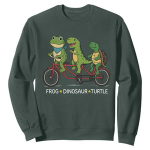 Subtle FDT Sweatshirt Frog Dinosaur Turtle Political Satire - Print Your Wear