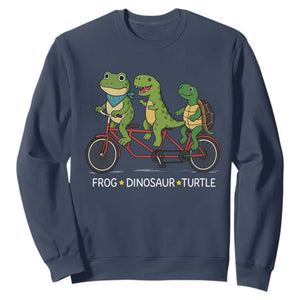 Subtle FDT Sweatshirt Frog Dinosaur Turtle Political Satire - Print Your Wear