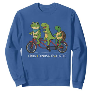 Subtle FDT Sweatshirt Frog Dinosaur Turtle Political Satire - Print Your Wear