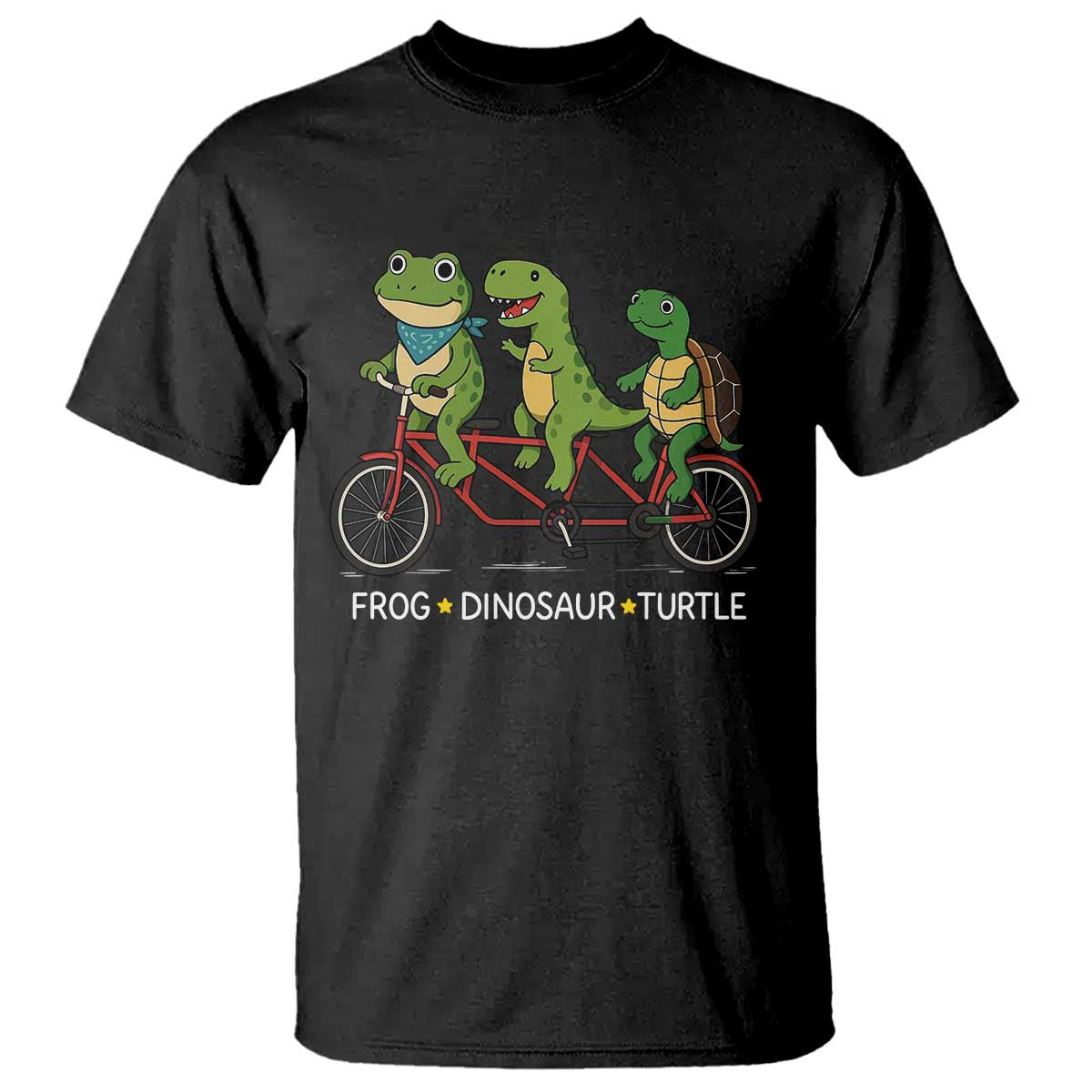 Subtle FDT T Shirt Frog Dinosaur Turtle Political Satire TS10 Black Print Your Wear