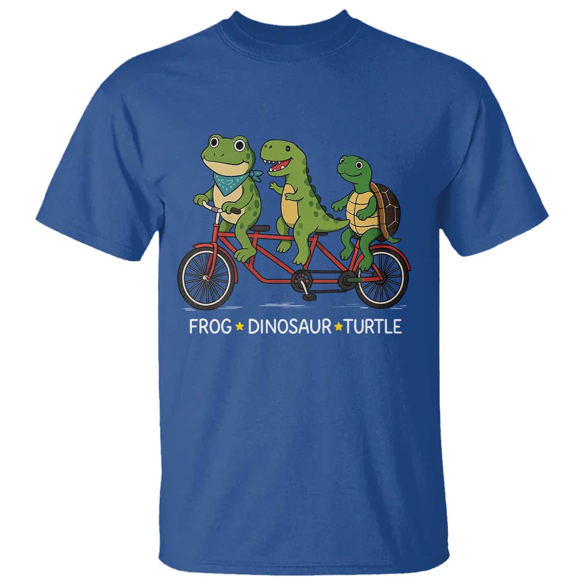 Subtle FDT T Shirt Frog Dinosaur Turtle Political Satire TS10 Royal Blue Print Your Wear