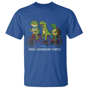 Subtle FDT T Shirt Frog Dinosaur Turtle Political Satire TS10 Royal Blue Print Your Wear