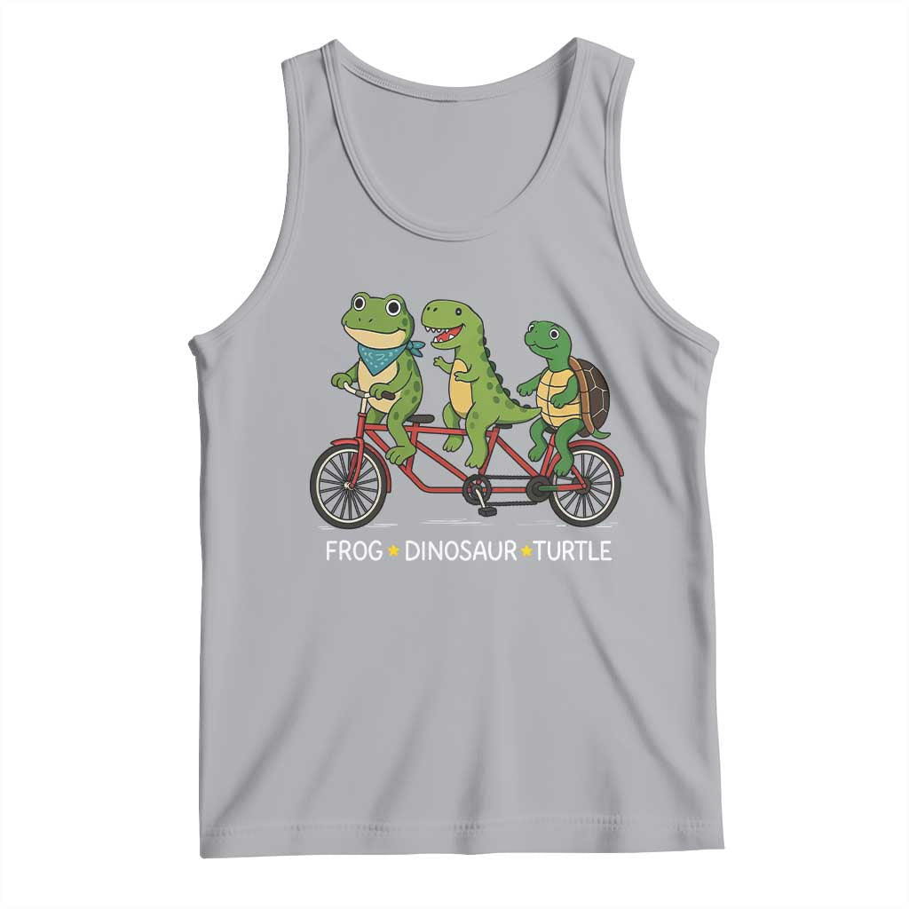 Subtle FDT Tank Top Frog Dinosaur Turtle Political Satire TS10 Athletic Heather Print Your Wear