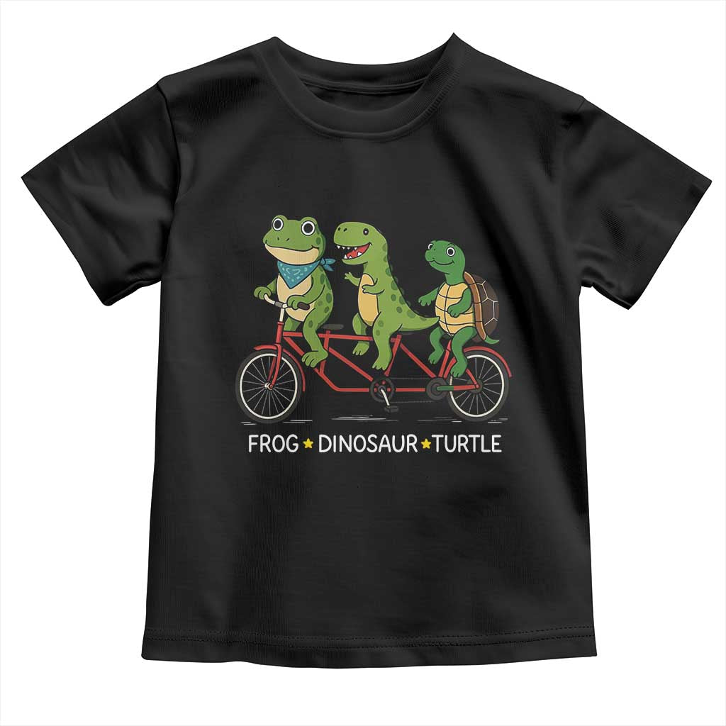 Subtle FDT Toddler T Shirt Frog Dinosaur Turtle Political Satire - Print Your Wear