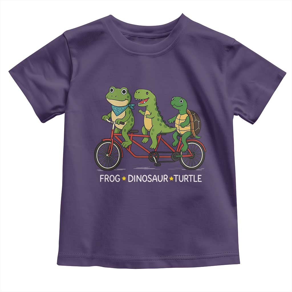 Subtle FDT Toddler T Shirt Frog Dinosaur Turtle Political Satire TS10 Purple Print Your Wear