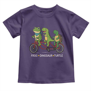 Subtle FDT Toddler T Shirt Frog Dinosaur Turtle Political Satire TS10 Purple Print Your Wear