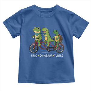 Subtle FDT Toddler T Shirt Frog Dinosaur Turtle Political Satire TS10 Royal Blue Print Your Wear